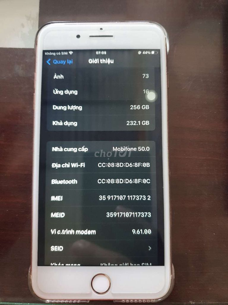 iPhone 7 Plus 256GB Vàng hồng. Mua bán Điện thoại tại Huyện Trà Ôn Vĩnh Long được đăng bởi minh trí hình 1