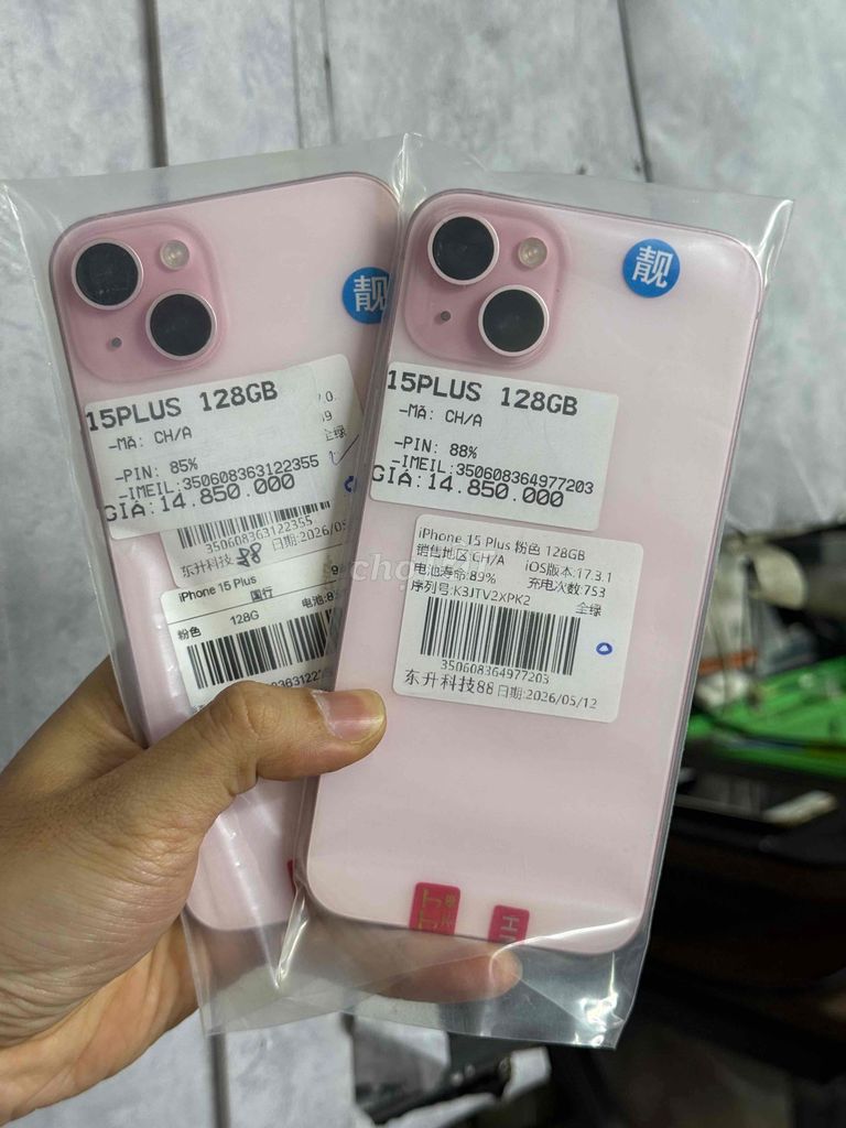 iPhone 15 Plus 128GB Hồng. Mua bán Điện thoại tại Thành phố Bà Rịa Bà Rịa - Vũng Tàu được đăng bởi  Đặng Nhân Apple  Táo Pháp hình 1
