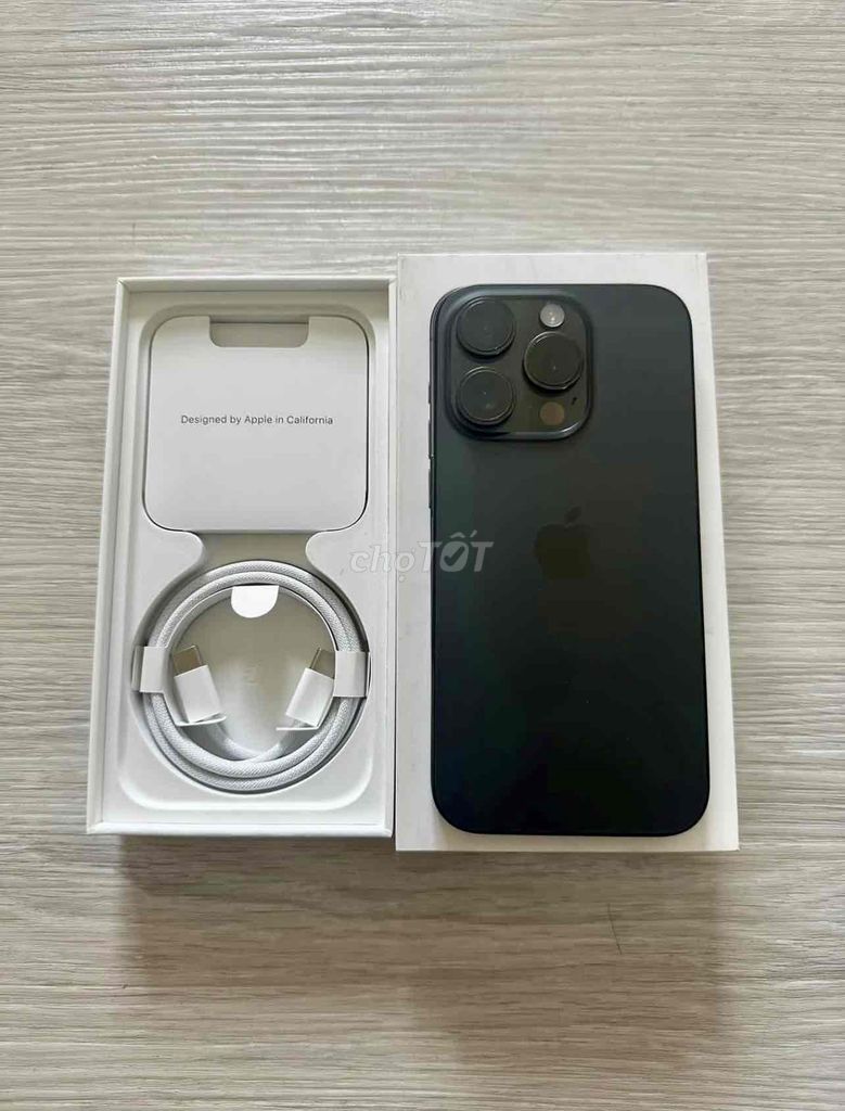 iPhone 15 Pro 128GB Đen FULLBOX BH APPLE 05/2025. Mua bán Điện thoại tại Quận 10 Tp Hồ Chí Minh được đăng bởi iStockHCM hình 1