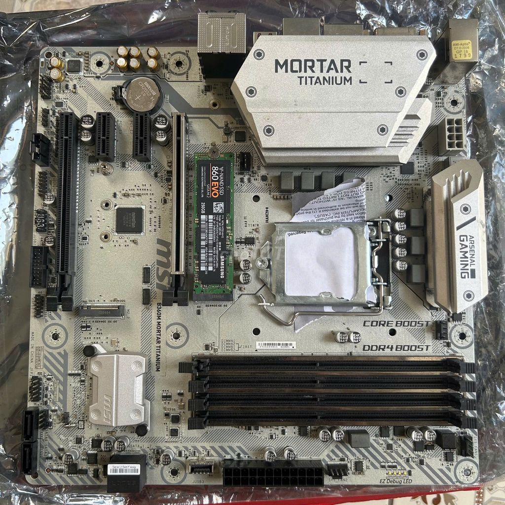 Bo mạch chủ MSI B360M MORTAR TITANIUM DDR4. Mua bán Linh kiện (RAM, Card...) tại Quận 10 Tp Hồ Chí Minh được đăng bởi LVVan hình 1