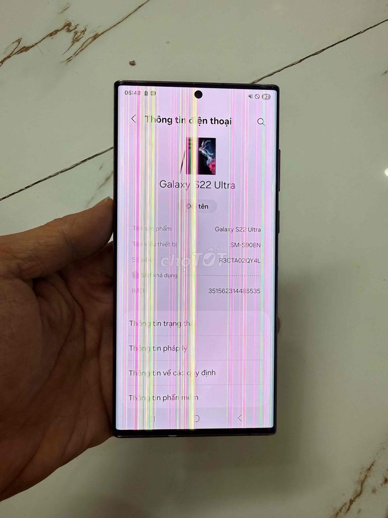 Bán Xác S22Ultra Ram12/256 zin đẹp hỏng màn. Mua bán Điện thoại tại Quận Hà Đông Hà Nội được đăng bởi Mạnh Mobile hình 1