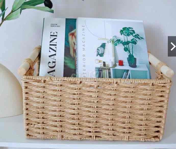 Giỏ đựng đồ Mây  35x25x15. Mua bán Nội thất, đồ gia dụng khác tại Quận Ba Đình Hà Nội được đăng bởi Windy Vu hình 1