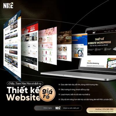 Thiết kế Website giá rẻ chỉ với 4.900.000. Dịch vụ tại Huyện Bình Chánh Tp Hồ Chí Minh được đăng bởi Nice Nine