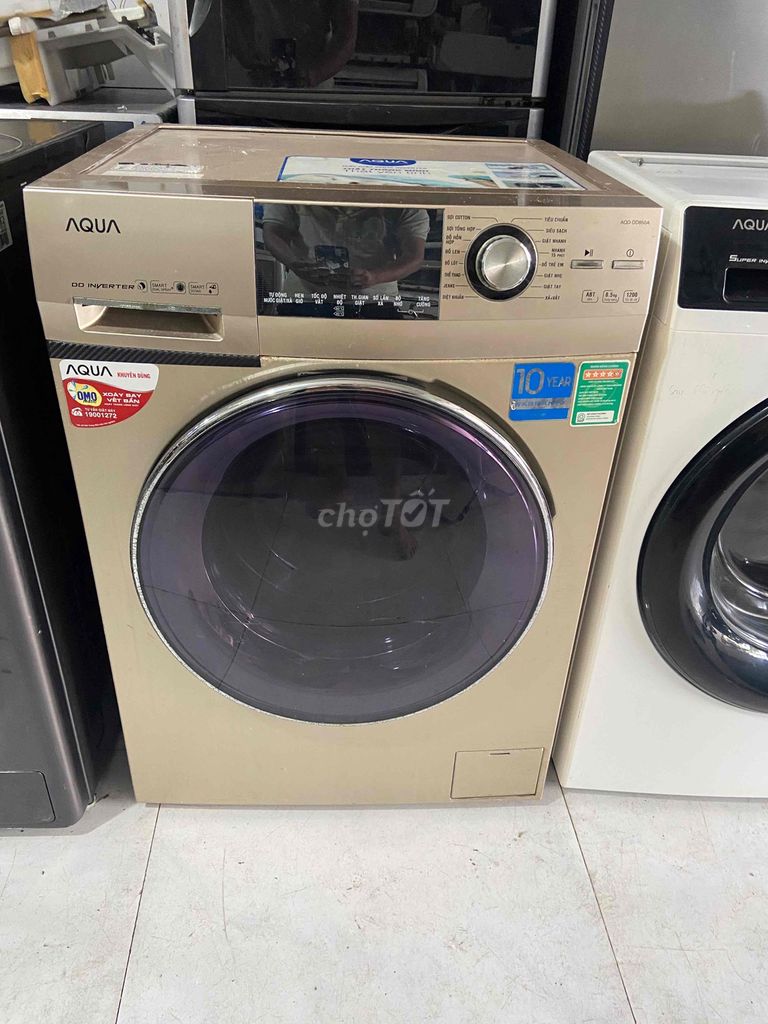 Máy giặt Aqua 8.5kg DD Inverter Vàng đồng. Mua bán Máy giặt tại Thành phố Dĩ An Bình Dương được đăng bởi MẠNH PHÁT  hình 1