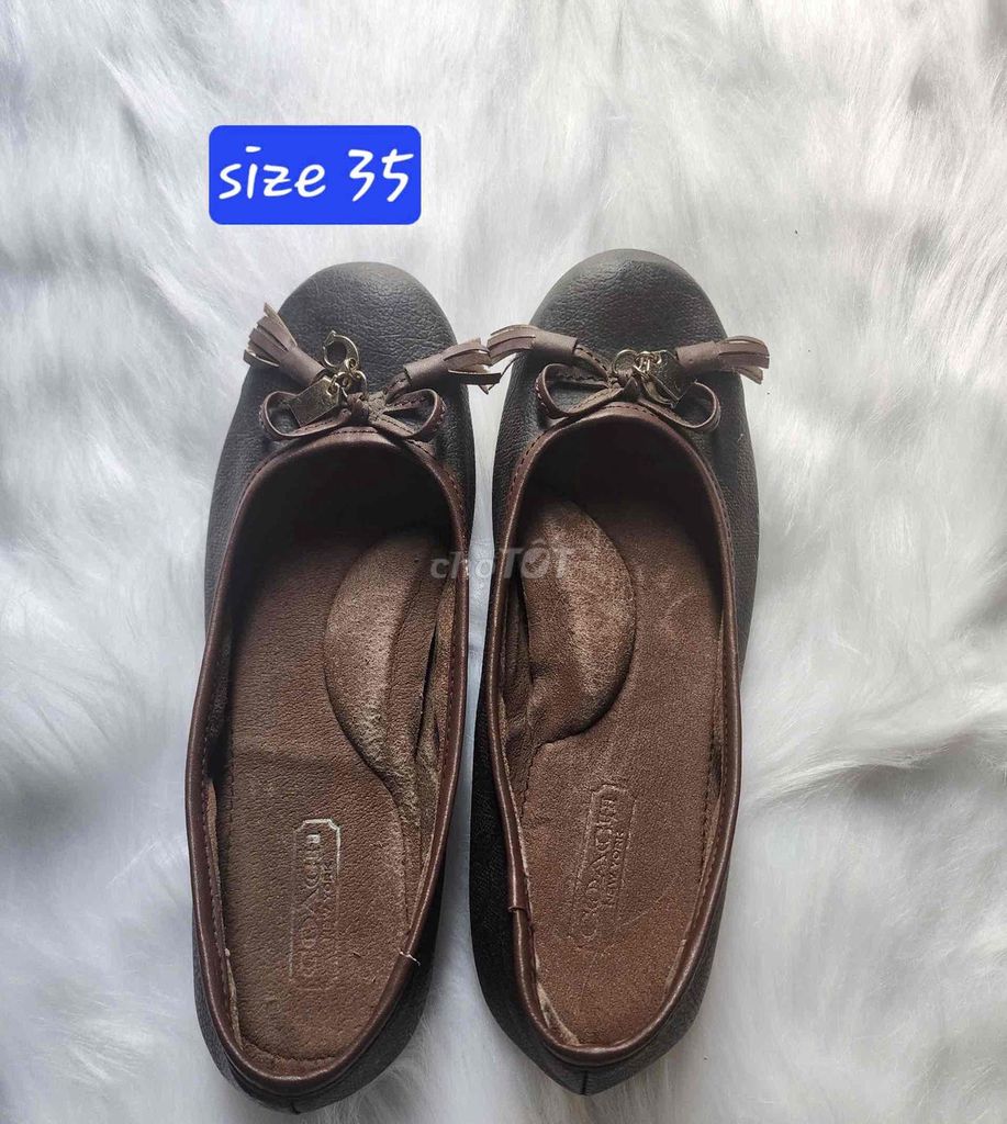 Giày búp bê Coach Nữ size 35 Nâu. Mua bán Giày dép tại Quận Gò Vấp Tp Hồ Chí Minh được đăng bởi Thanh Thanh hình 1