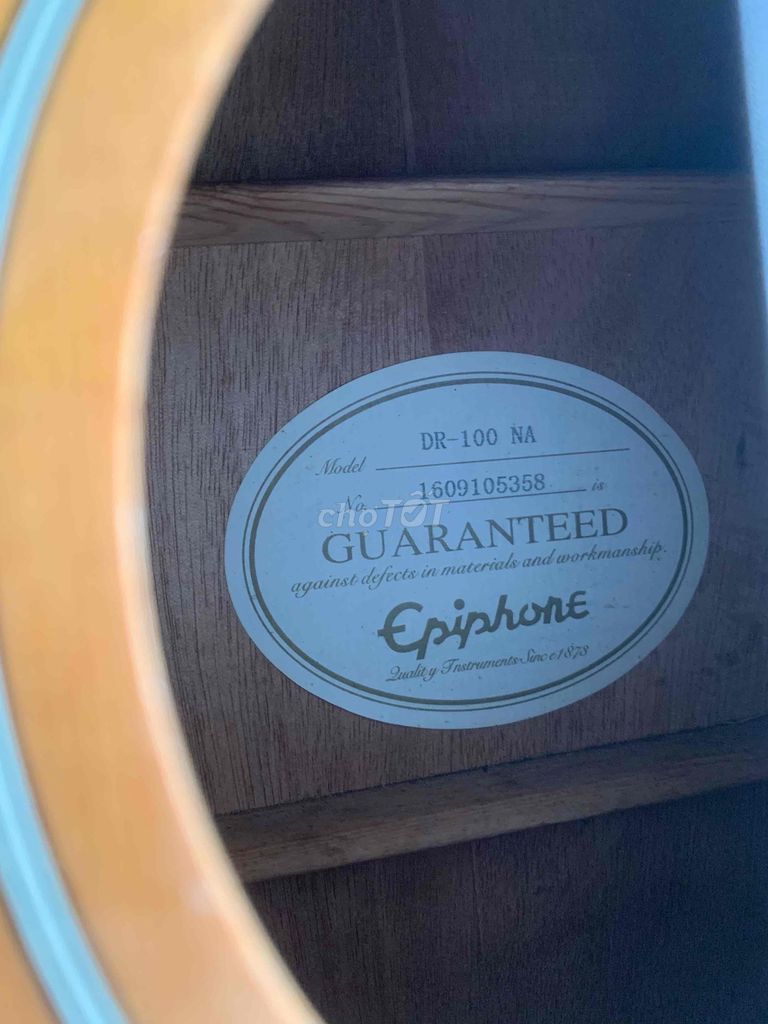 Đàn guitar acoustic Epiphone DR-100 NA. Mua bán Nhạc cụ tại Quận Tân Phú Tp Hồ Chí Minh được đăng bởi Thảo Nguyễn hình 1