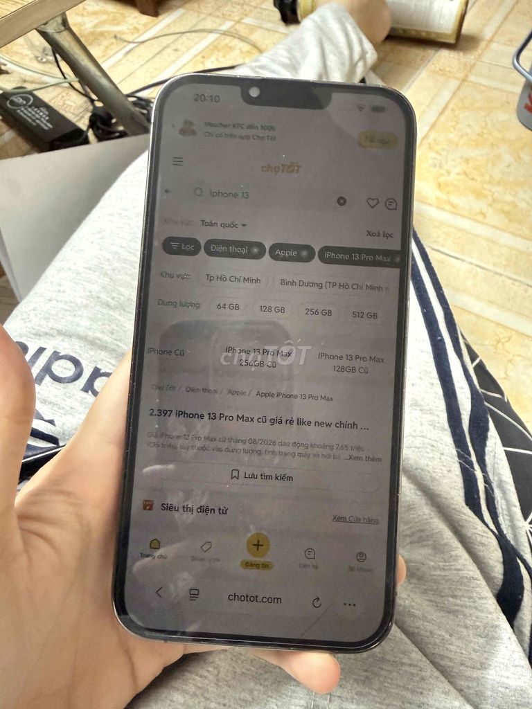 Apple iPhone 13 Pro Max 256GB Xám Đã sử dụng. Mua bán Điện thoại tại Quận Bình Thạnh Tp Hồ Chí Minh được đăng bởi Ti Na hình 1