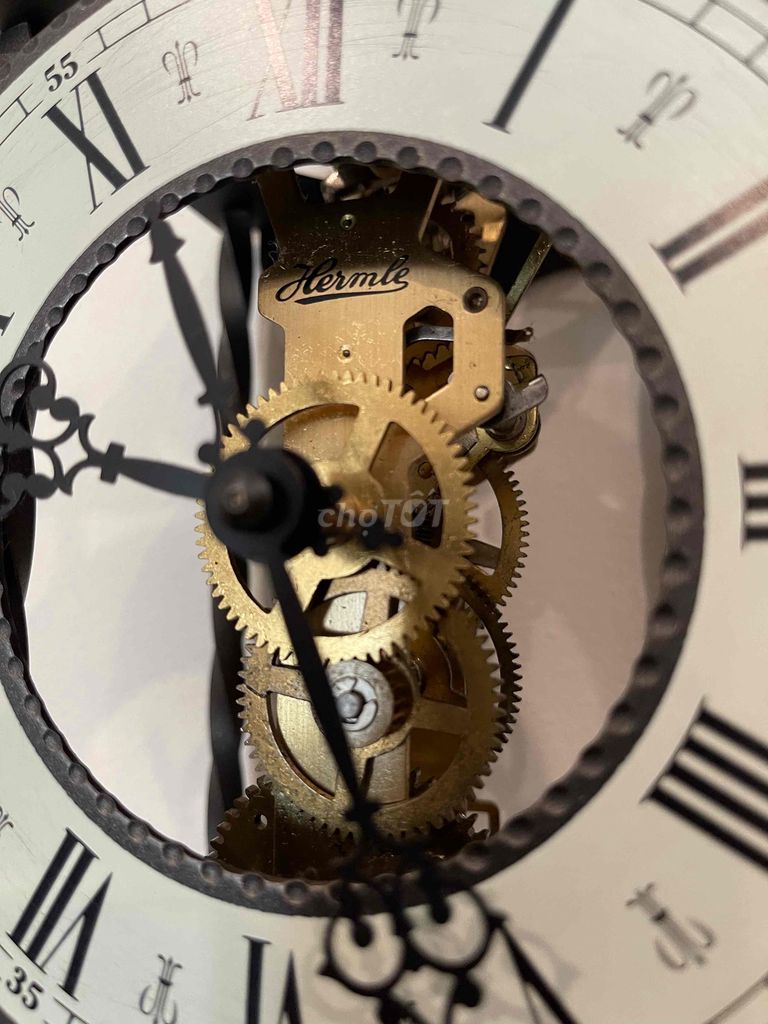 đồng hồ cổ qquả lắc HERMLE made in Germany lộ máy