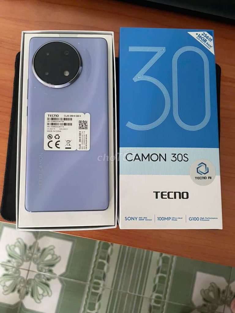 Tecno Camon 30S 256GB Tím. Mua bán Điện thoại tại Thành phố Thủ Đức Tp Hồ Chí Minh được đăng bởi A Boo hình 1