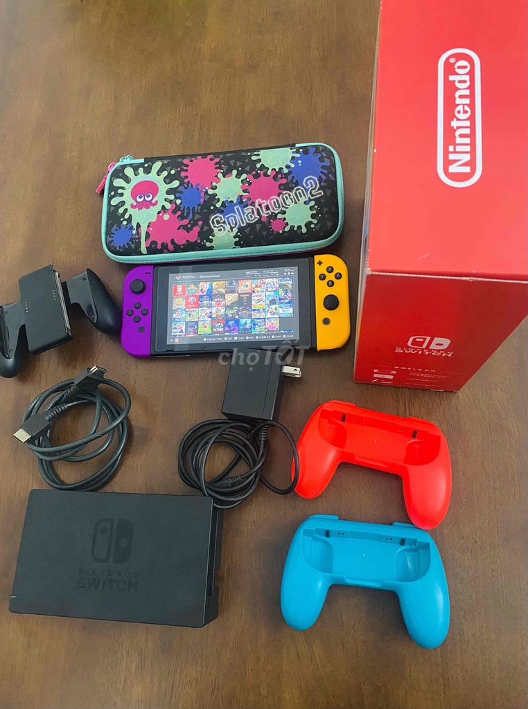 Nintendo switch V2 mod chip 256g full phụ kiện