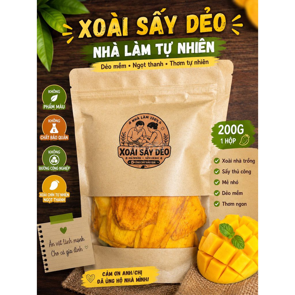 Xoài sấy dẻo 200g. Mua bán Đồ ăn, thực phẩm và các loại khác tại Quận Phú Nhuận Tp Hồ Chí Minh được đăng bởi Hòa Hoàng hình 1