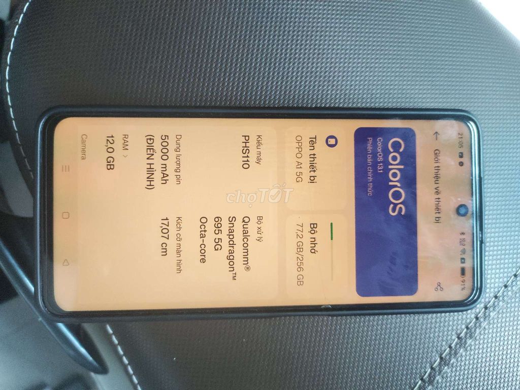 OPPO A1 5G 256GB. Mua bán Điện thoại tại Quận Đống Đa Hà Nội được đăng bởi Hoa Xứ Lạnh hình 1