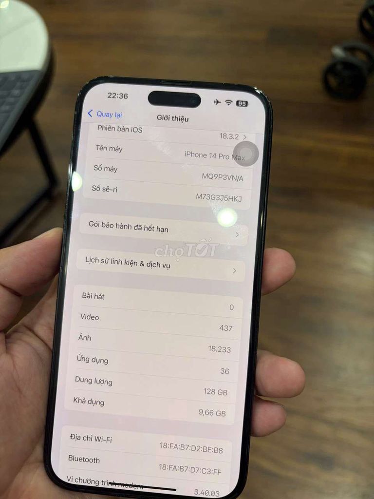 Apple iPhone 14 Pro Max 128GB Đen VNA. Mua bán Điện thoại tại Quận Hoàng Mai Hà Nội được đăng bởi Phan Mỹ Hảo hình 1
