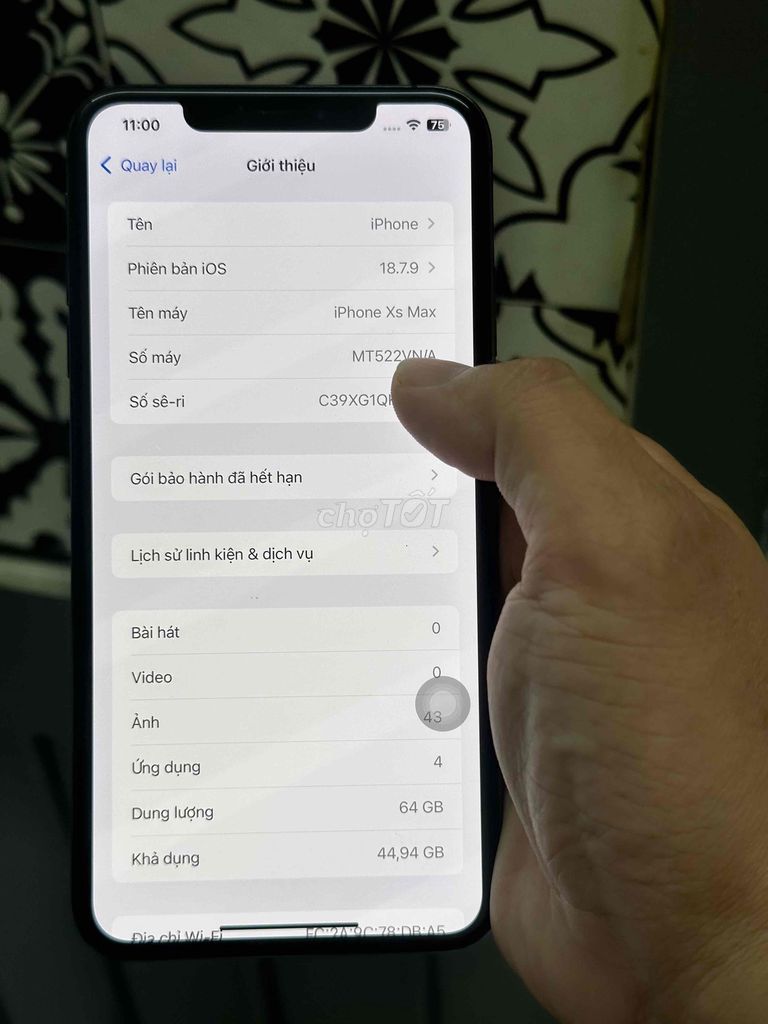 Apple iPhone Xs Max 64GB Xám mất Face ID. Mua bán Điện thoại tại Quận Bình Tân Tp Hồ Chí Minh được đăng bởi Huy Hải hình 1