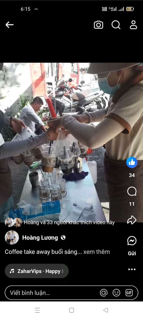 Tuyển nhân viên bán cafe mang đi 25k/1h