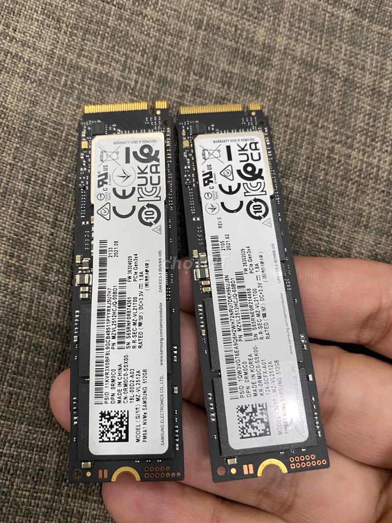 SSd Nvme 512G Samsung zin usa Good W10