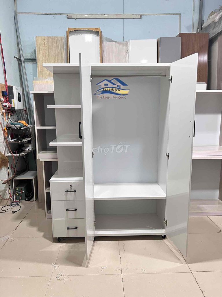 Tủ quần áo// Tủ quần áo 2 cánh + kệ. Mua bán Tủ, kệ gia đình tại Thành phố Thủ Đức Tp Hồ Chí Minh được đăng bởi Ngọc Lan hình 1
