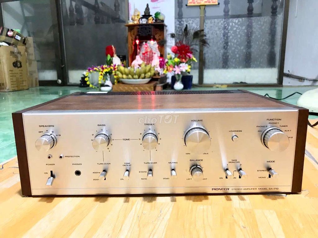 Amply Pioneer SA-710 Bạc Nâu Kim loại Gỗ. Mua bán Tivi, Âm thanh tại Quận 11 Tp Hồ Chí Minh được đăng bởi Tony Nghĩa Audio hình 1