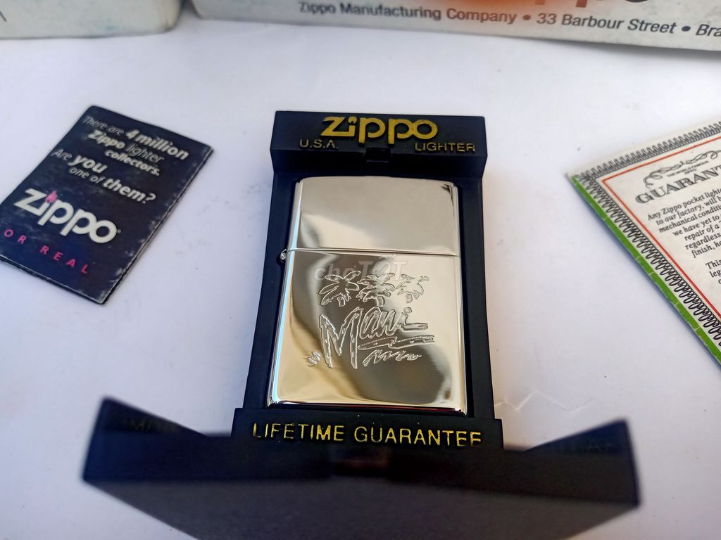 ĐẢO MANN, Hiếm I Zippo USA, Fullbox