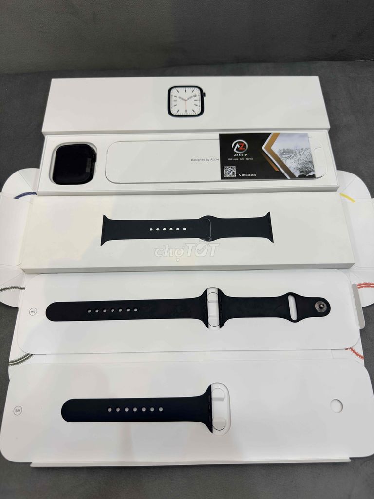 Apple Watch series 7/45 nhôm đen gps VN/A fullbox