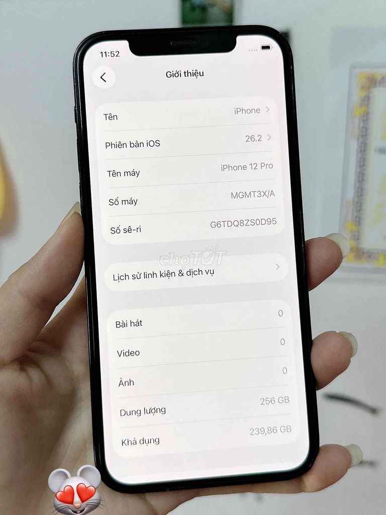 12 PRO 256GB. Mua bán Điện thoại tại Huyện Yên Phong Bắc Ninh được đăng bởi Hongmin hình 1