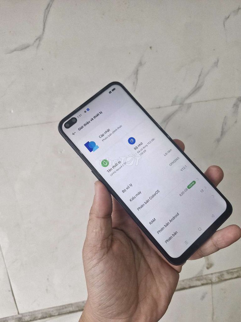 Oppo Reno 4Z 5G 8GB/128GB Đen. Mua bán Điện thoại tại Quận Ninh Kiều Cần Thơ được đăng bởi nguyễn Trần Quân hình 1