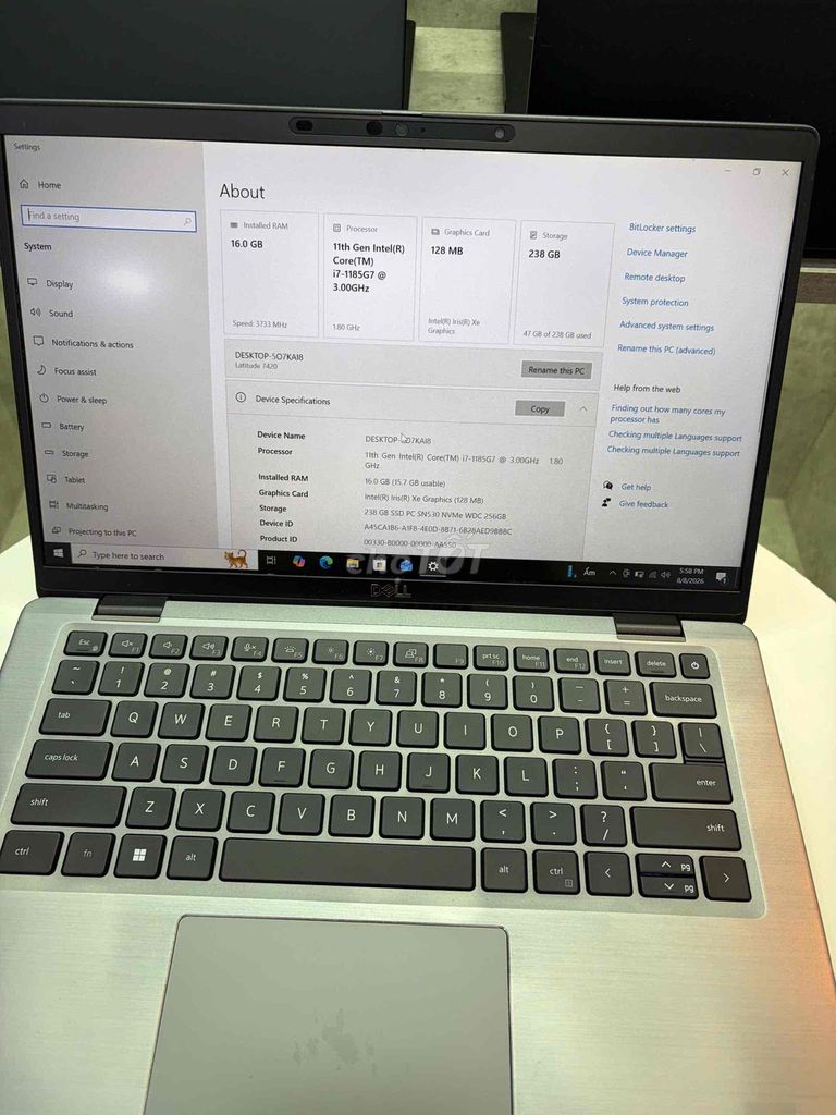Bán nhanh Dell Latitude vỏ kim loại sang trọng. Mua bán Laptop tại Quận Tân Bình Tp Hồ Chí Minh được đăng bởi vy hình 1