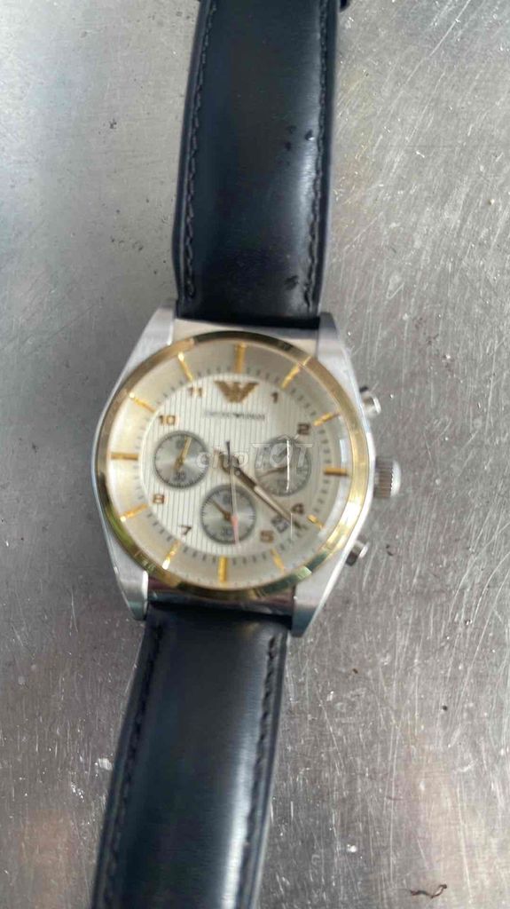 Đồng hồ Emporio Armani Nam Thép Da Bạc Vàng Đen. Mua bán Đồng hồ tại Thành phố Bắc Giang Bắc Giang được đăng bởi Tugiabacgiang hình 1