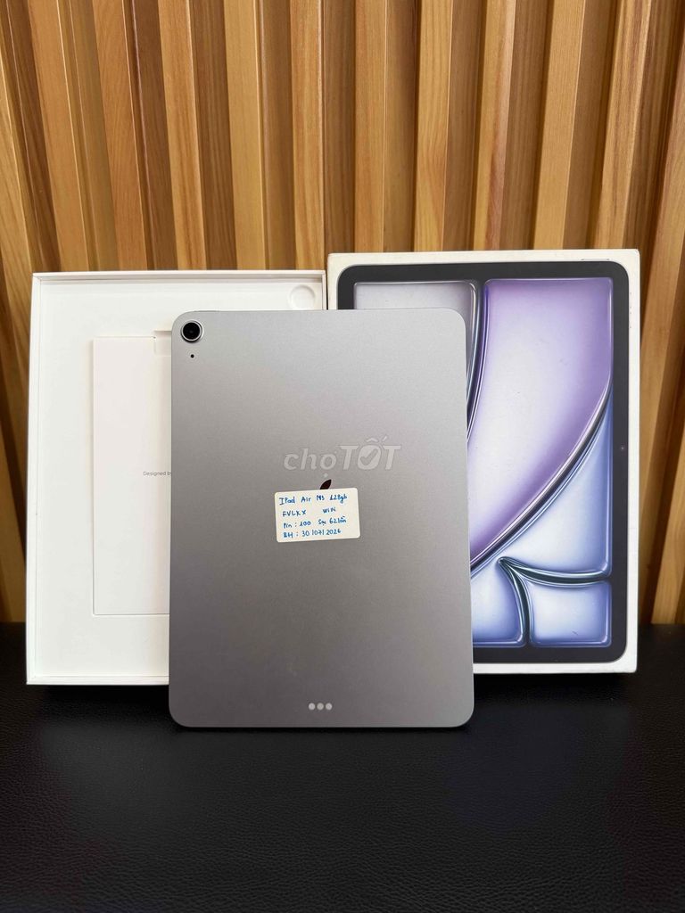 iPad Air M3 128GB đẹp keng Pin 100 bh 30/7 fullbox. Mua bán Máy tính bảng tại Quận 10 Tp Hồ Chí Minh được đăng bởi Đăng Sơn Store hình 1