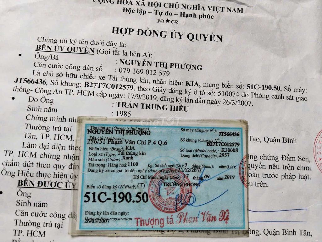 Kia K3000 2007 như hình. Mua bán Xe tải, xe ben tại Huyện Tân Phú Đồng Nai được đăng bởi kim hùng  hình 12