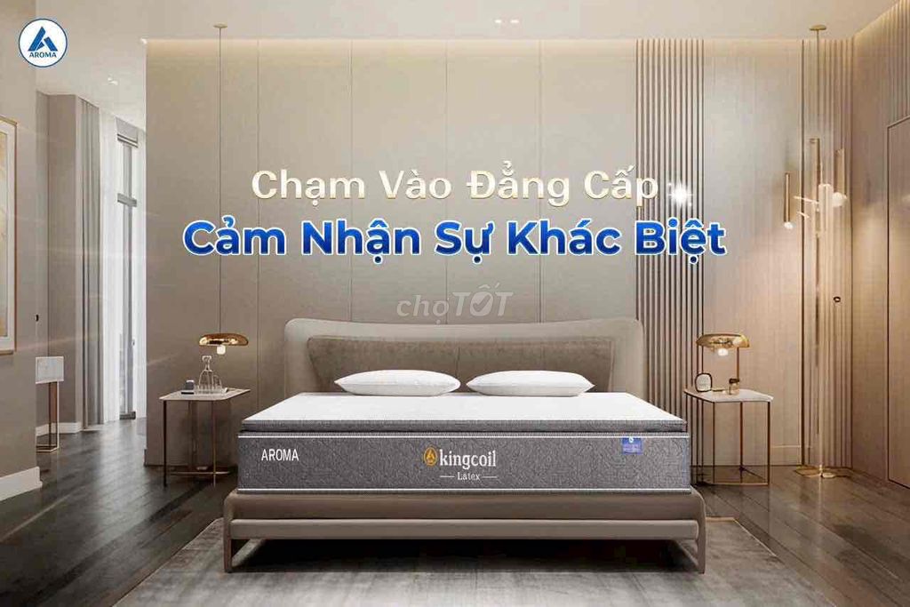 NỆM LÒ XO TÚI KINGCOIL AROMA LATEX. Mua bán Giường, chăn ga gối nệm tại Thành phố Long Xuyên An Giang được đăng bởi Nệm Giá Kho Mỹ Xuyên hình 1