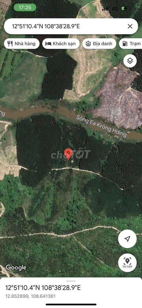 Bán 11.173,9 m2 đất nông nghiệp giáp sông tại tỉnh Daklak