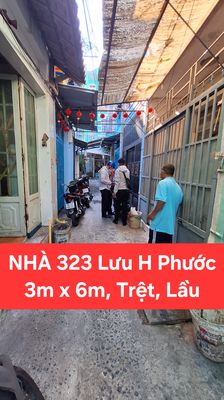 Nhà trệt, 1lầu, 323/4A sát MT Lưu Hữu Phước, P15, Q8 3mx6m.