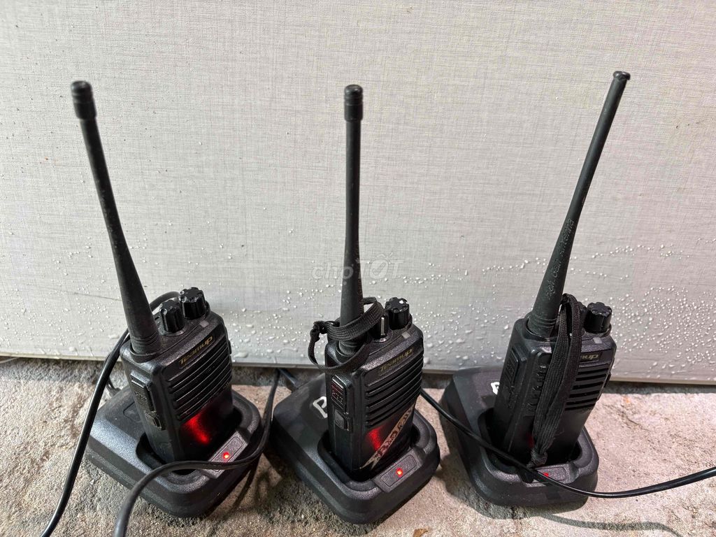 Bộ đàm Teamup Đen Pin sạc