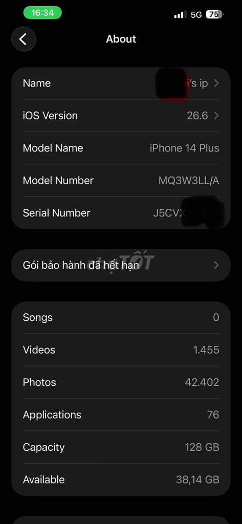 Apple iPhone 14 Plus 128GB Xanh. Mua bán Điện thoại tại Quận Hoàn Kiếm Hà Nội được đăng bởi Thank hình 1