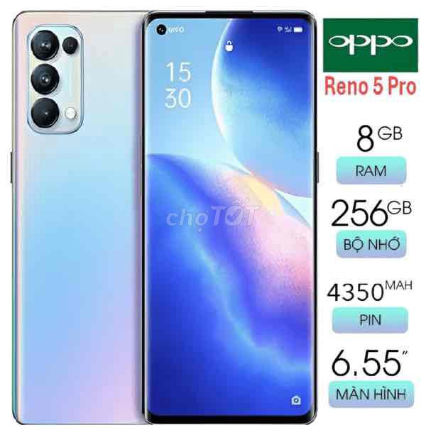 Oppo Reno 5 Pro 5G 256GB Bạc. Mua bán Điện thoại tại Huyện Đắk R'Lấp Đắk Nông được đăng bởi Dương hình 1