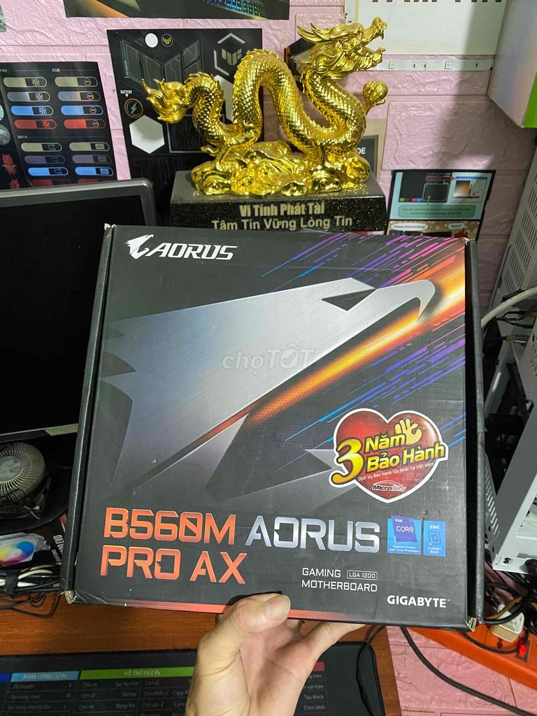 Combo B560 Aorus Pro Wifi 10400f giá 3tr6