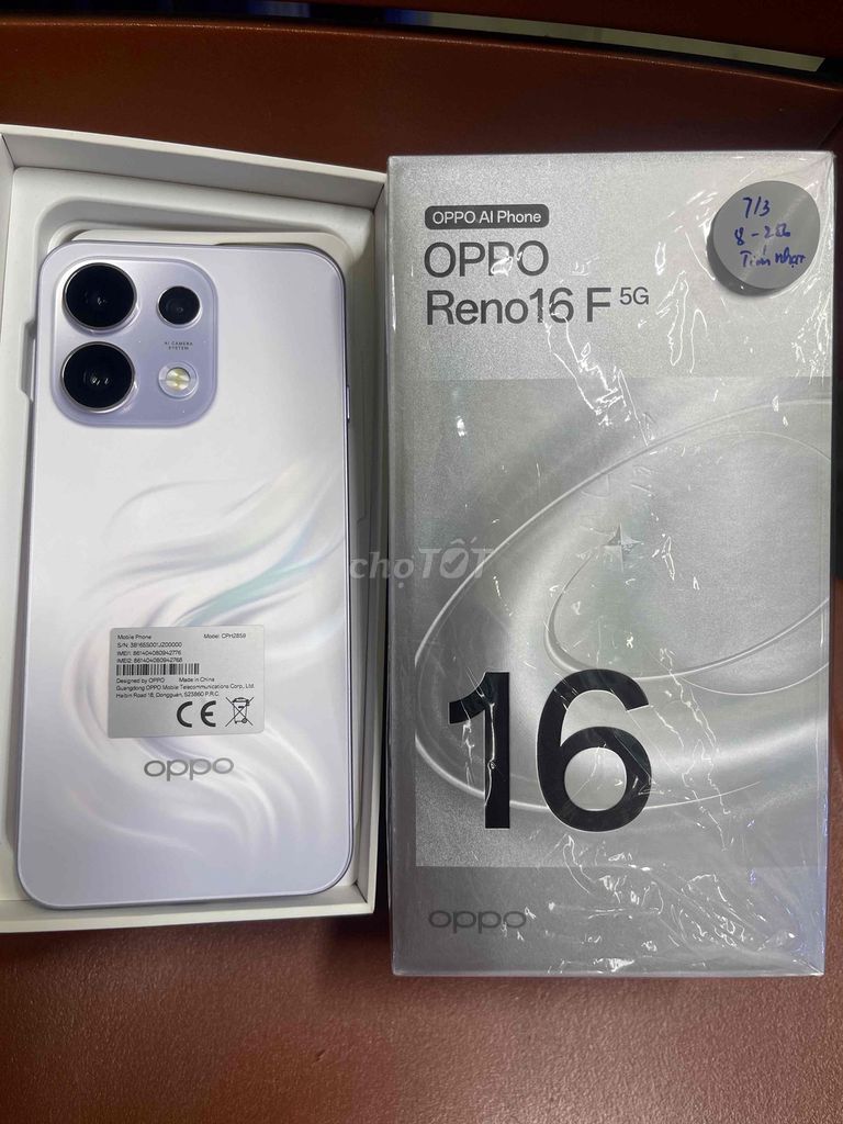 Oppo Reno16F 5G 8GB/256GB Tím. Mua bán Điện thoại tại Quận Hoàng Mai Hà Nội được đăng bởi Nguyễn văn cảnh hình 1