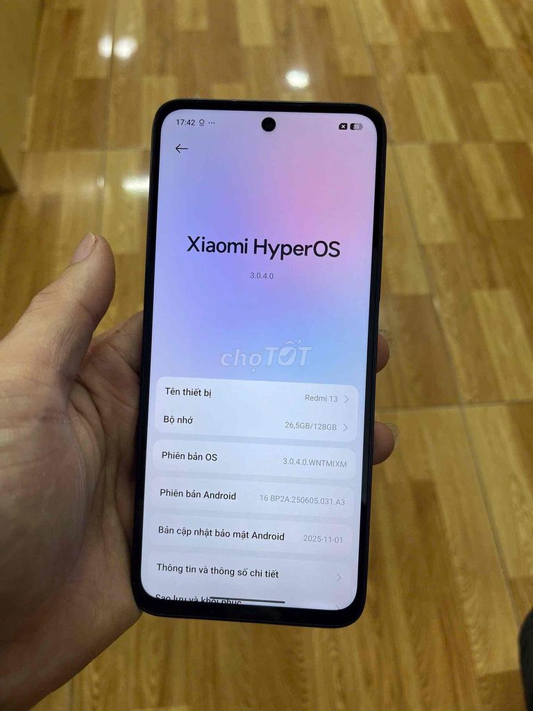 Xiaomi Redmi 13 8GB/128GB Đen bh 3 tháng. Mua bán Điện thoại tại Quận Bình Thạnh Tp Hồ Chí Minh được đăng bởi ThiênĐôngMobile hình 1