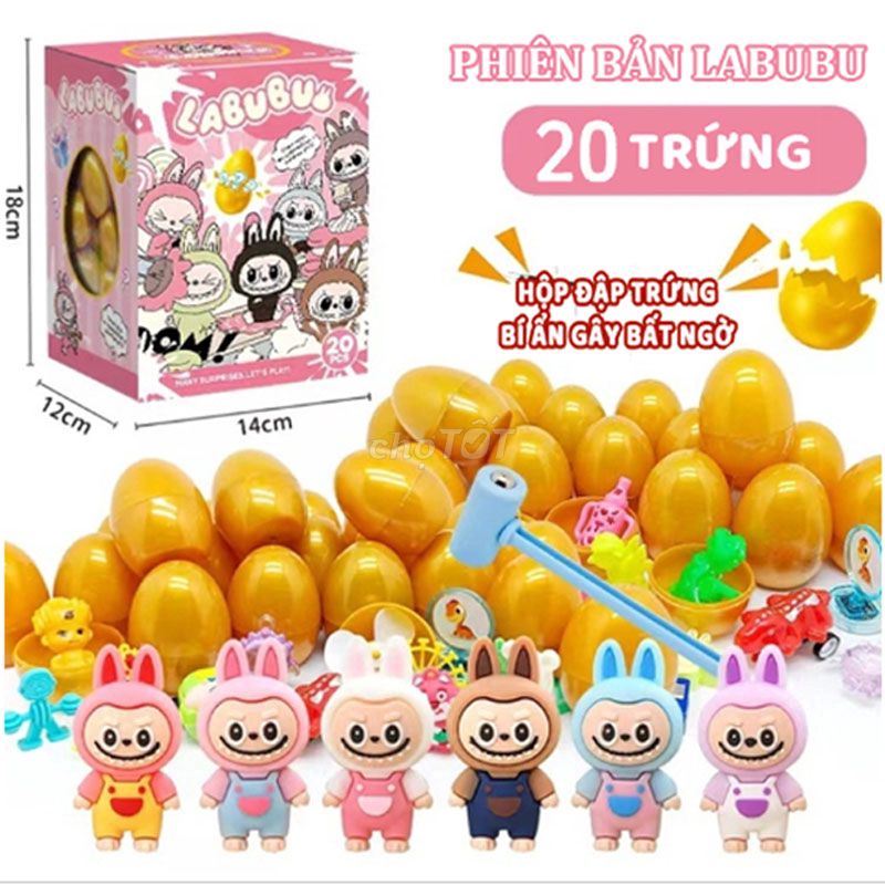 COMBO 20 TRỨNG BÍ ẤN HÌNH LABUBU DỂ THƯƠNG