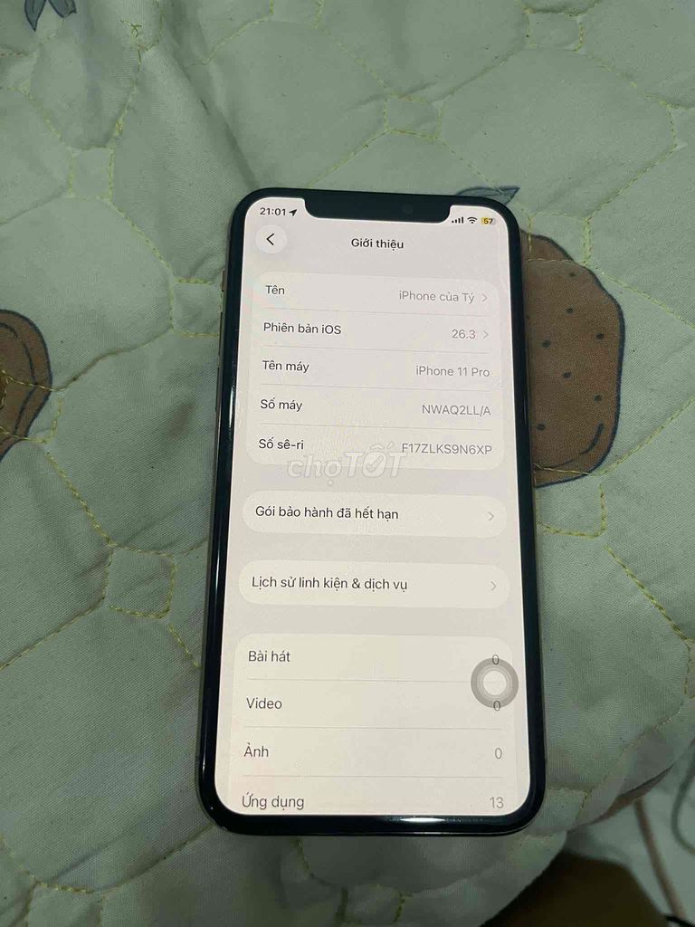 Apple iPhone 11 Pro Vàng Quốc tế. Mua bán Điện thoại tại Quận 6 Tp Hồ Chí Minh được đăng bởi Đào Duy hình 1