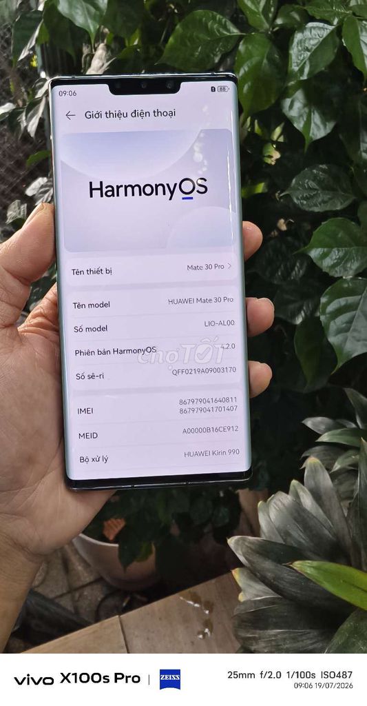 Huawei Mate 30 Pro 256GB Kirin 990. Mua bán Điện thoại tại Thành phố Thủ Đức Tp Hồ Chí Minh được đăng bởi hoàng thạch hình 1