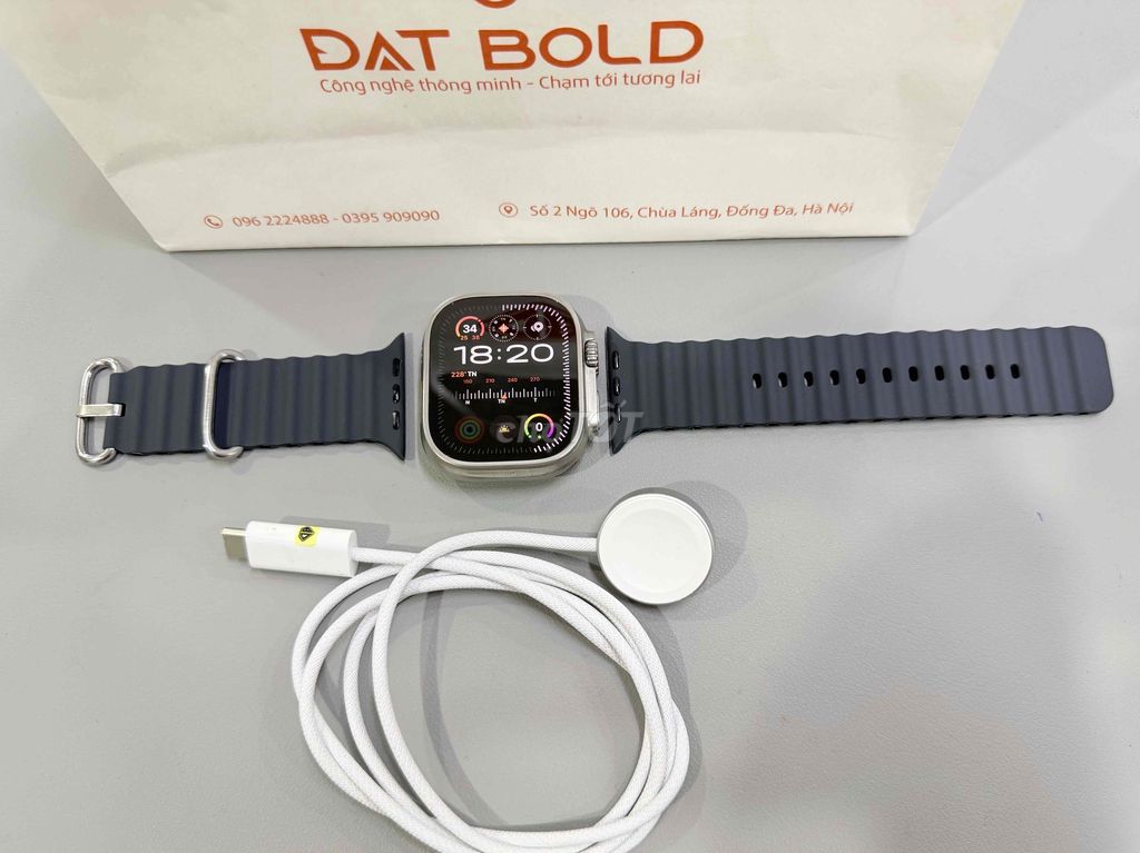 Apple Watch Ultra 1 Bạc LTE 49mm. Mua bán Thiết bị đeo thông minh tại Quận Đống Đa Hà Nội được đăng bởi Giang Trần Watch hình 1