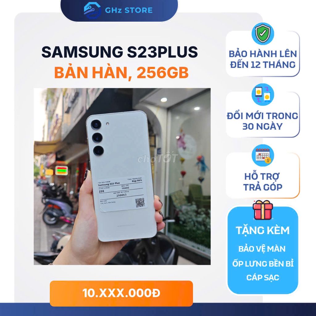 Samsung S23 Plus 256GB Trắng Hàn Quốc. Mua bán Điện thoại tại Quận Đống Đa Hà Nội được đăng bởi GHz STORE hình 1