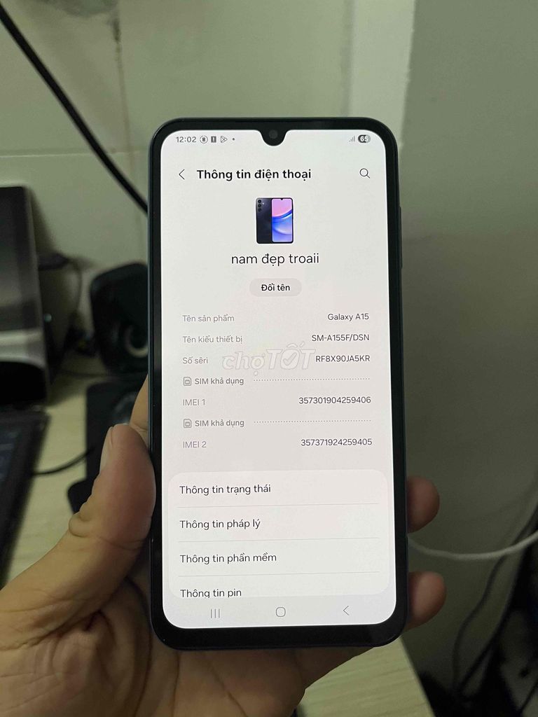 Samsung Galaxy A15 128GB Xanh 8GB. Mua bán Điện thoại tại Quận Gò Vấp Tp Hồ Chí Minh được đăng bởi HQ1986 Thanh Lý Cầm Đồ hình 1