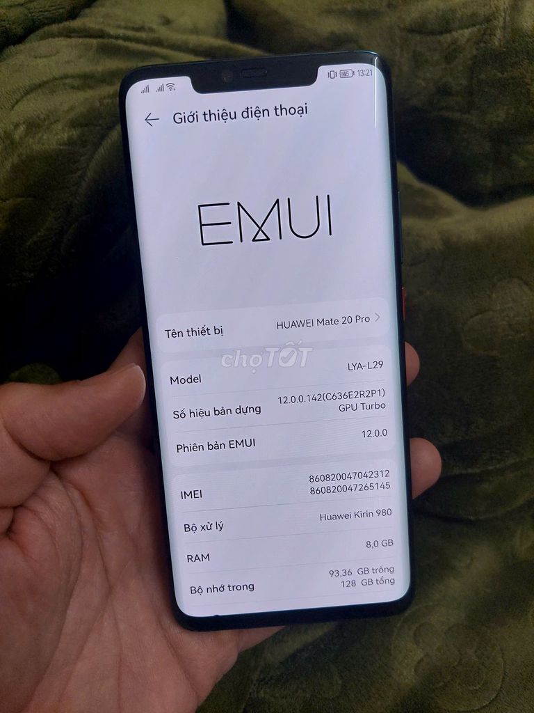 Huawei Mate 20 Pro_Quốc Tế_Ram 8/128_Zin_Đẹp 98%. Mua bán Điện thoại tại Quận Hà Đông Hà Nội được đăng bởi P anh hình 1