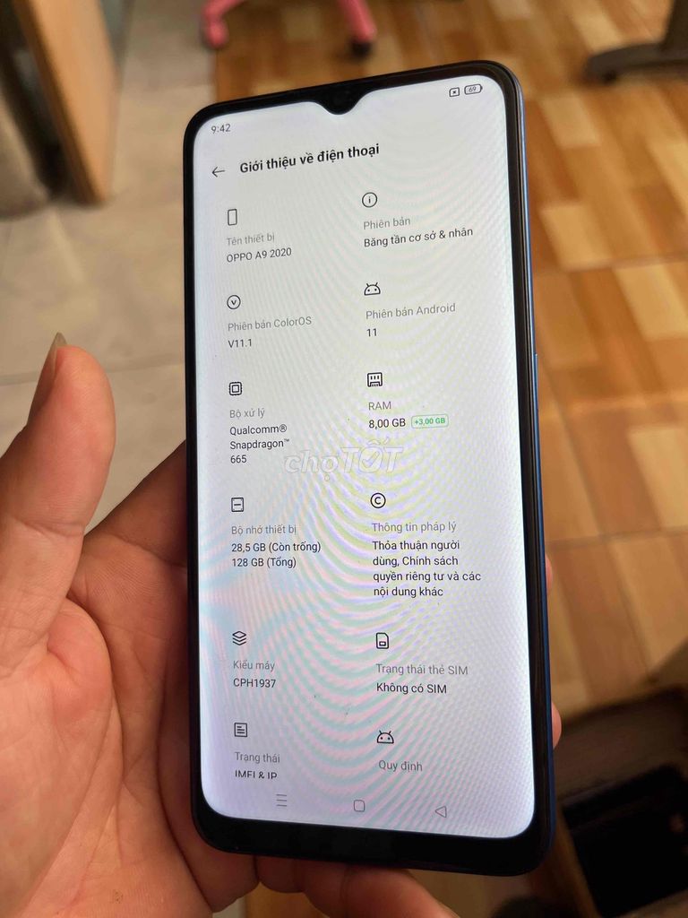 Oppo A9 2020 8GB/128GB Xanh. Mua bán Điện thoại tại Thị xã Tân Uyên Bình Dương được đăng bởi truong hình 1