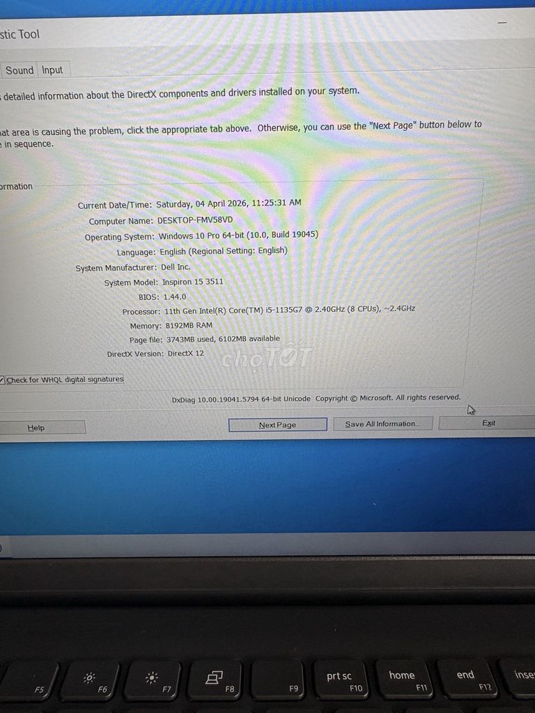 Dell Inspiron 15 3511 i5-1135G7 8GB/256GB. Mua bán Laptop tại Thành phố Buôn Ma Thuột Đắk Lắk được đăng bởi Chinh hình 1