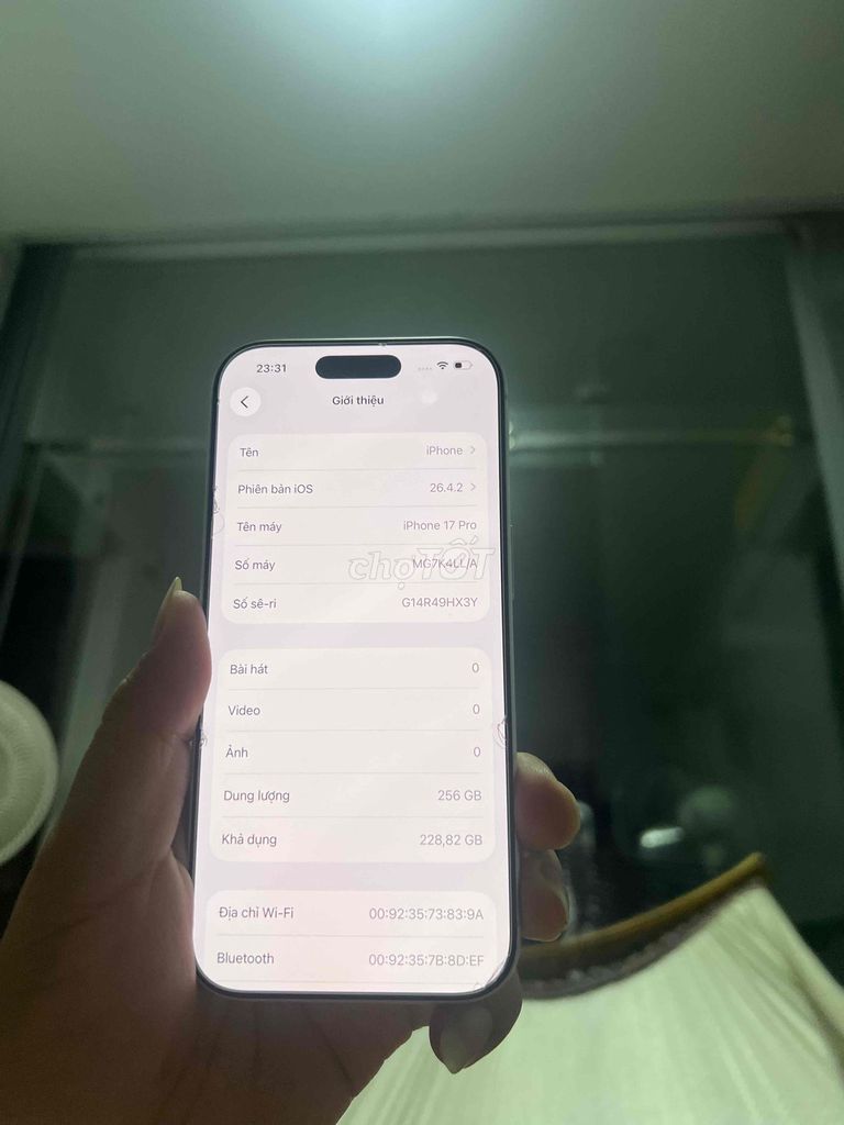 iPhone 17 Pro 256GB Trắng máy lock Mỹ BH 3/2027. Mua bán Điện thoại tại Quận Tân Phú Tp Hồ Chí Minh được đăng bởi Tuấn Mạch hình 1