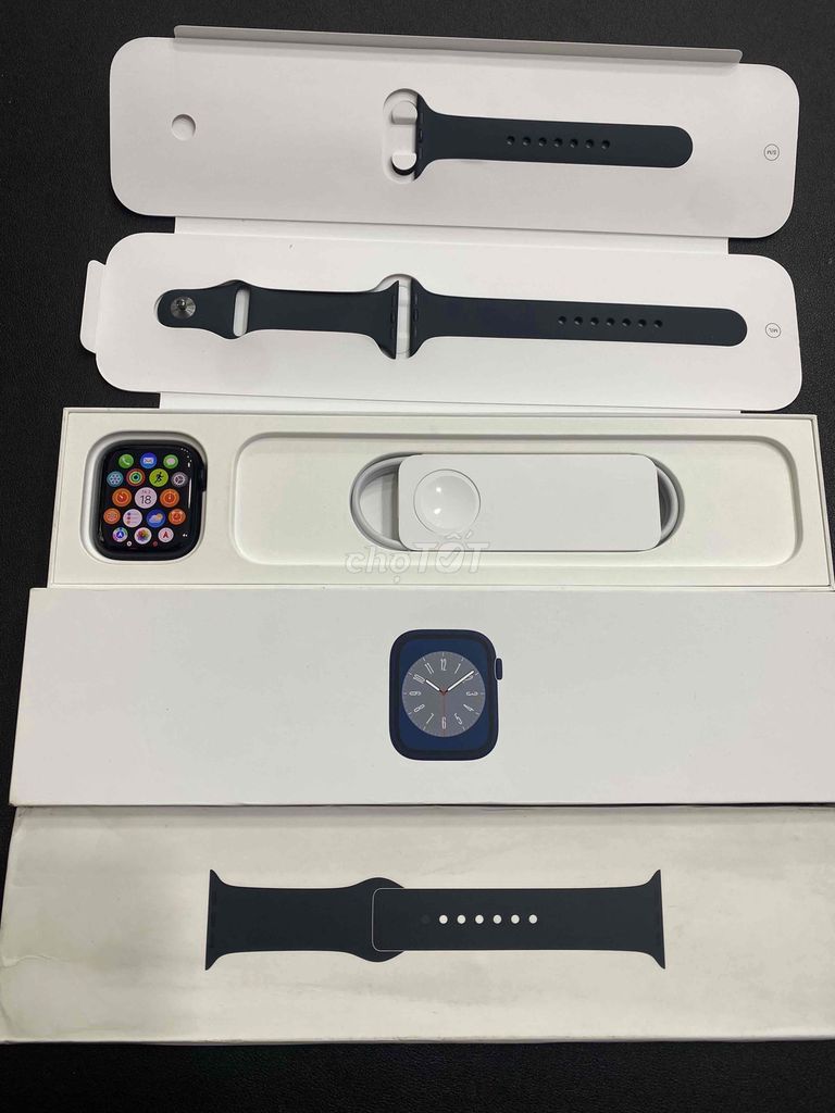 Apple watch seri 8 45mm lte esim Việt Nam fullbox